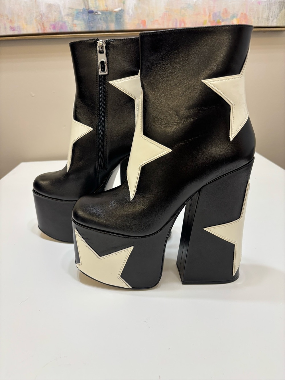 Marc Jacobs The Star Patchwork Kiki Platform Boots - Picture 6 of 10